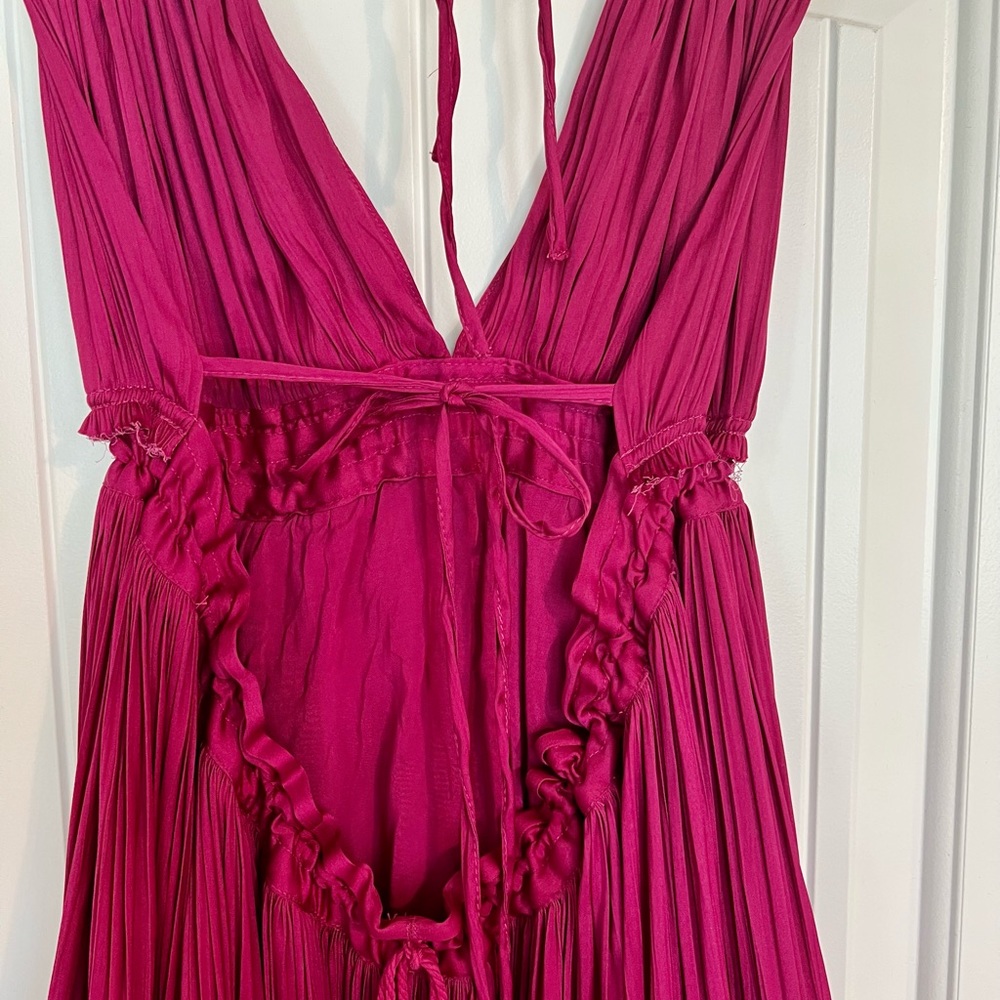 Free People | 100 Days of Shine Raspberry | Mini Dress - Picture 3 of 6